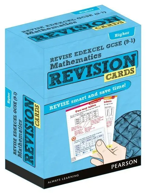 Cover: 9781292173221 | Pearson REVISE Edexcel GCSE Maths (Higher): Revision Cards incl....