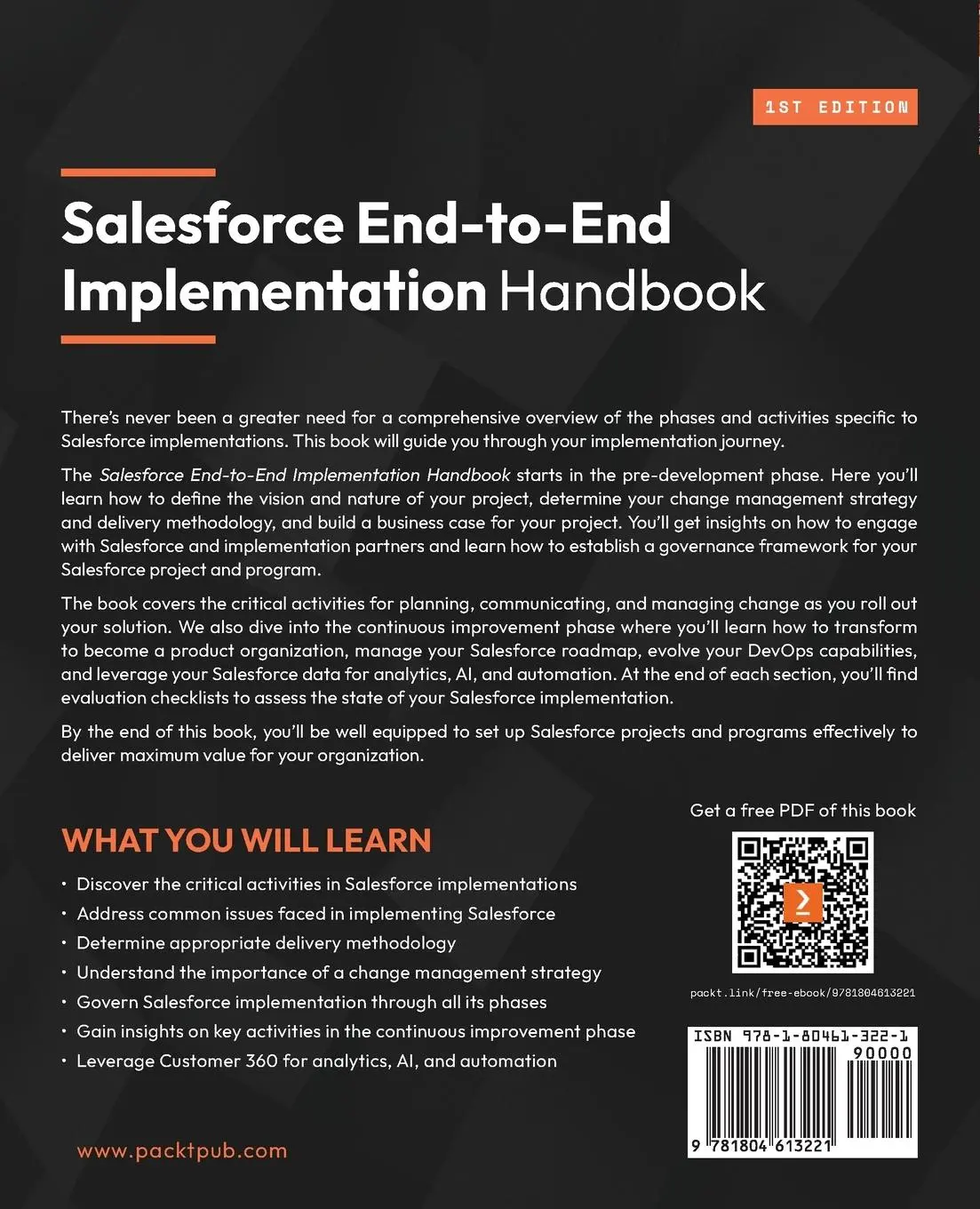 Rückseite: 9781804613221 | Salesforce End-to-End Implementation Handbook | Jørgensen | Buch