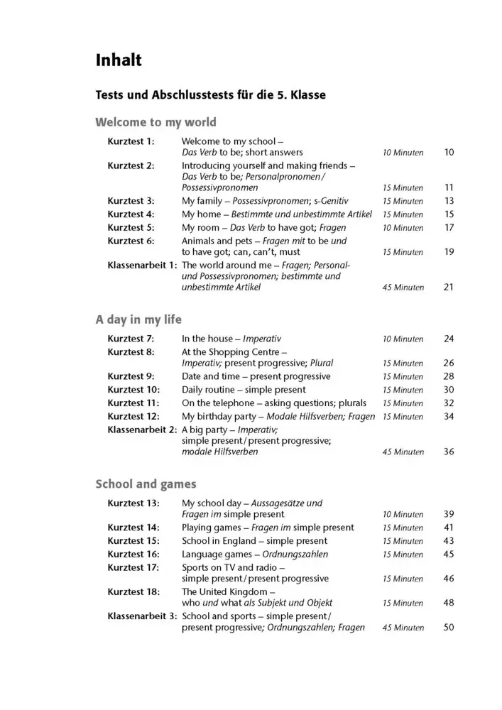 Bild: 9783129303221 | Fit in Test und Klassenarbeit - Englisch 5./6. Klasse Gymnasium | Buch