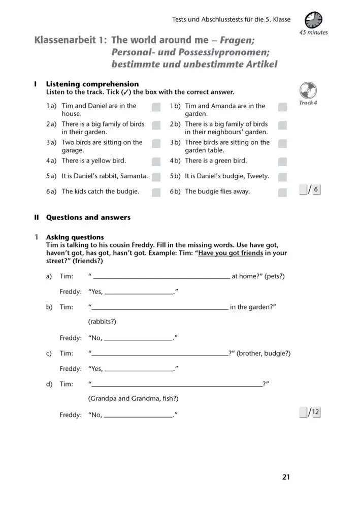 Bild: 9783129303221 | Fit in Test und Klassenarbeit - Englisch 5./6. Klasse Gymnasium | Buch