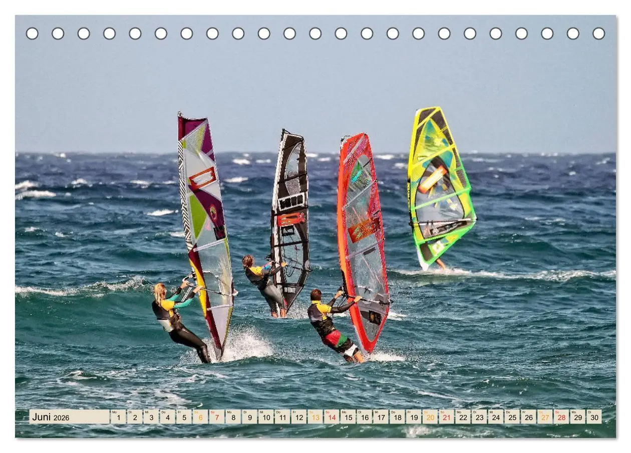 Bild: 9783457923221 | Windsurfing - extrem cool (Tischkalender 2026 DIN A5 quer),...