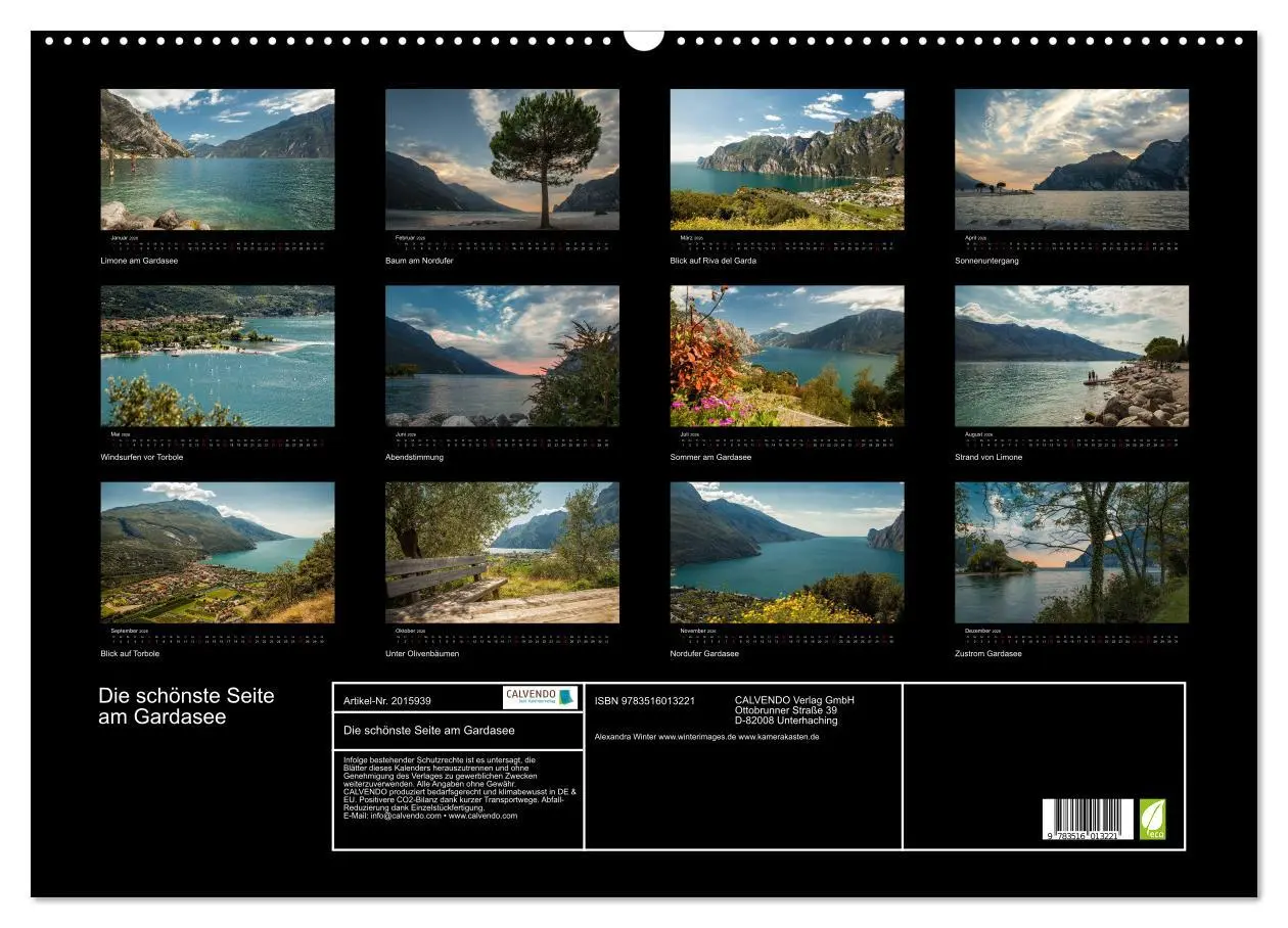 Bild: 9783516013221 | Die schönste Seite am Gardasee (Wandkalender 2026 DIN A2 quer),...