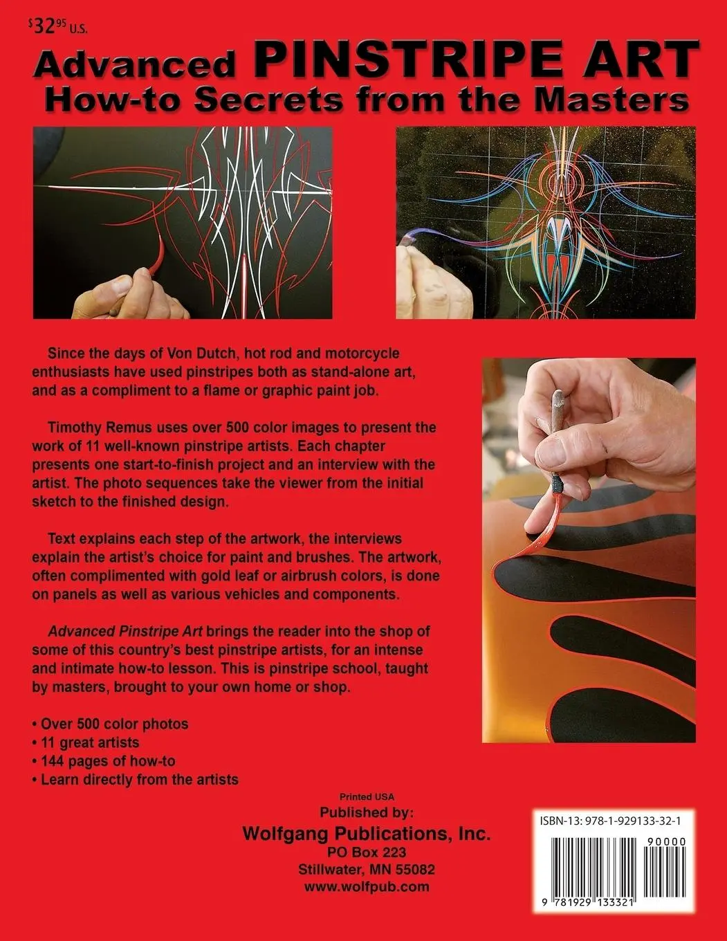 Rückseite: 9781929133321 | Advanced Pinstripe Art | Timothy S Remus | Taschenbuch | Englisch