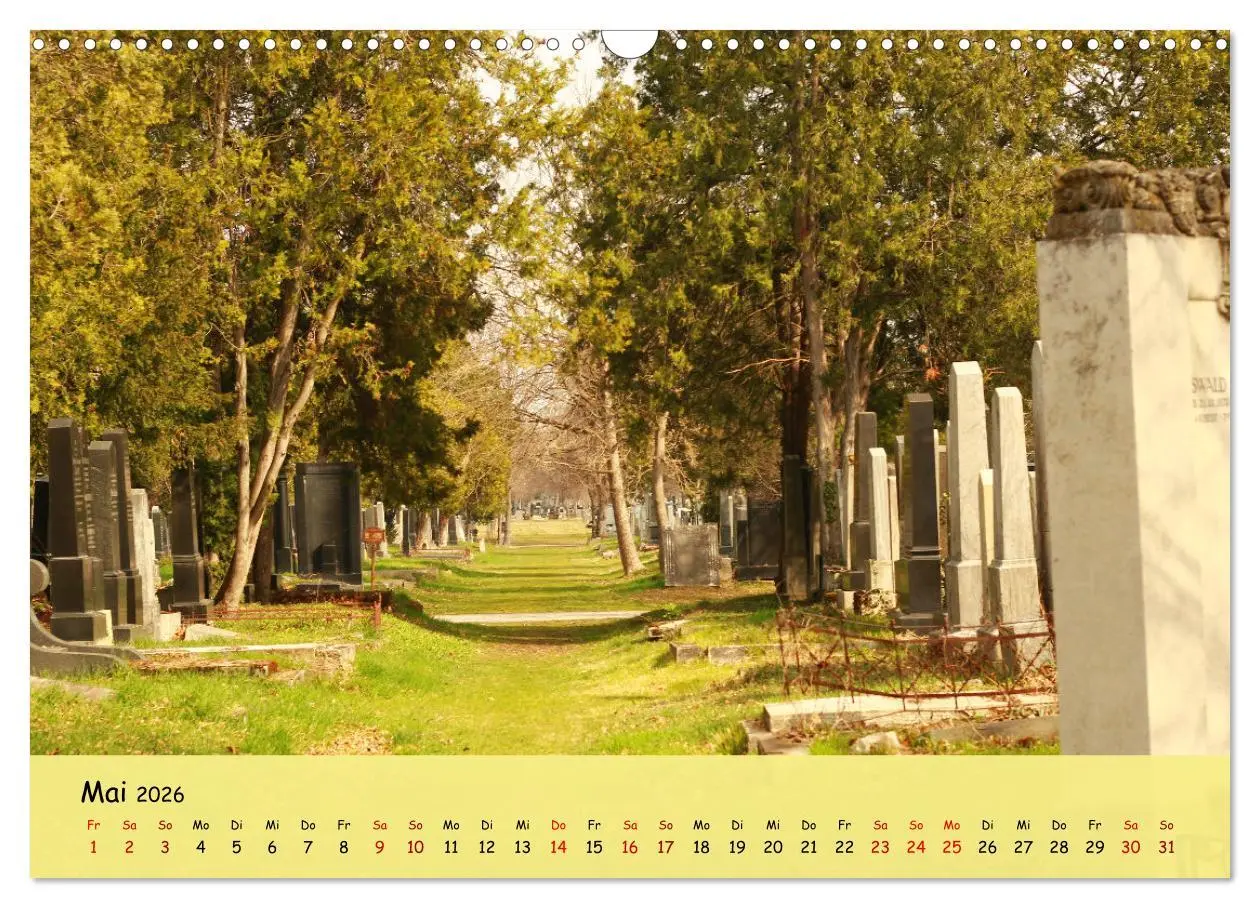 Bild: 9783457393321 | Am Zentralfriedhof in Wien (Wandkalender 2026 DIN A3 quer),...