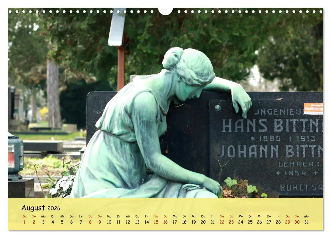 Bild: 9783457393321 | Am Zentralfriedhof in Wien (Wandkalender 2026 DIN A3 quer),...