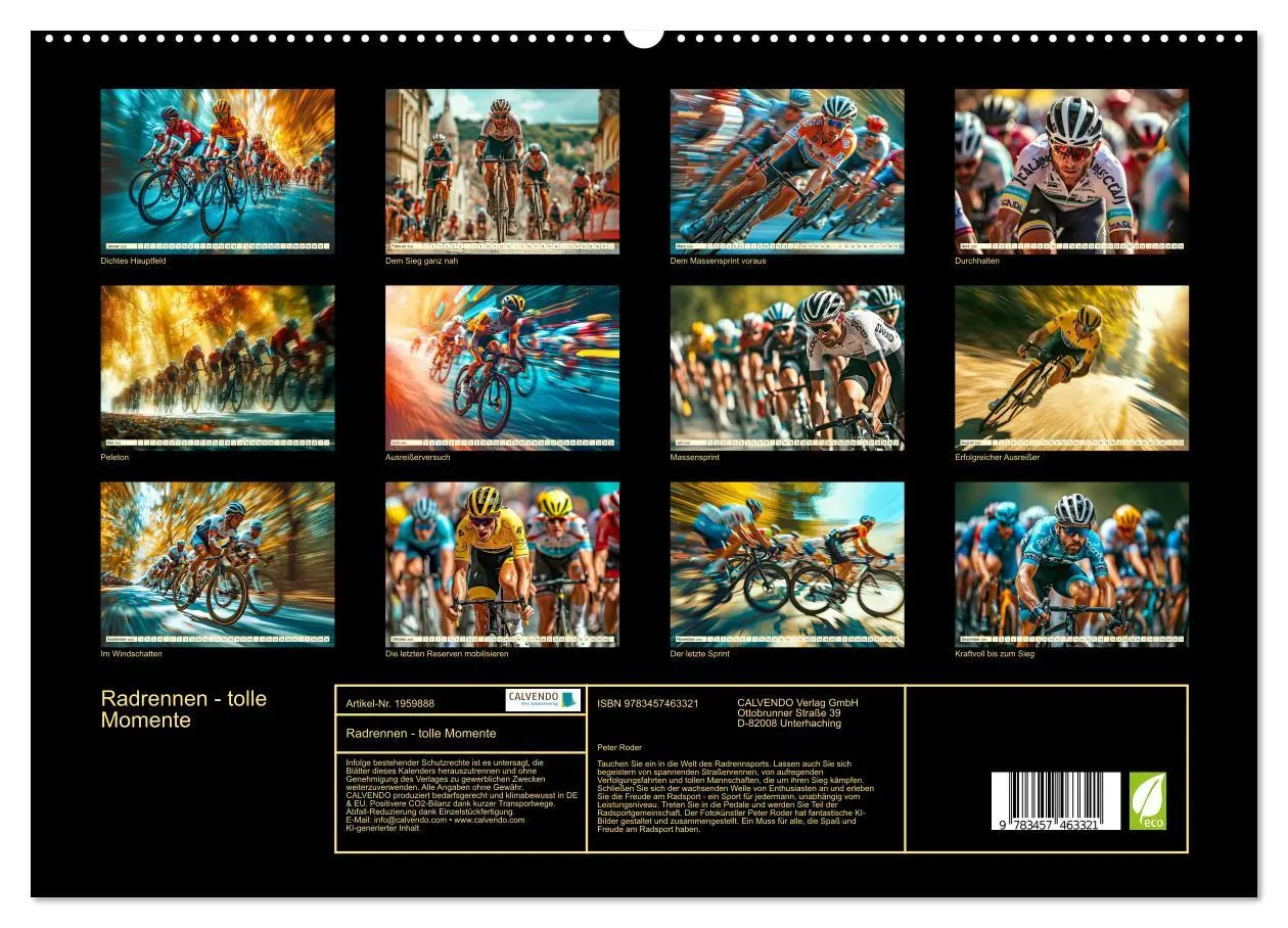 Bild: 9783457463321 | Radrennen - tolle Momente (hochwertiger Premium Wandkalender 2026...