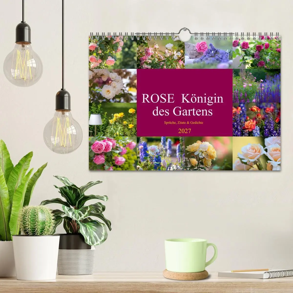 Bild: 9783569403321 | Rose Königin des Gartens (Wandkalender 2027 DIN A4 quer), CALVENDO...