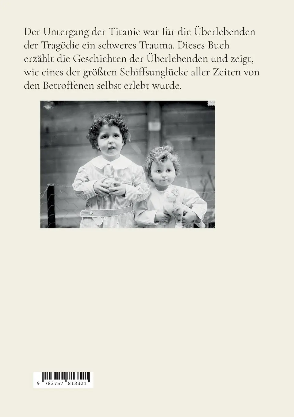 Rückseite: 9783757813321 | Schicksal Titanic | Norbert Zimmermann | Taschenbuch | Paperback