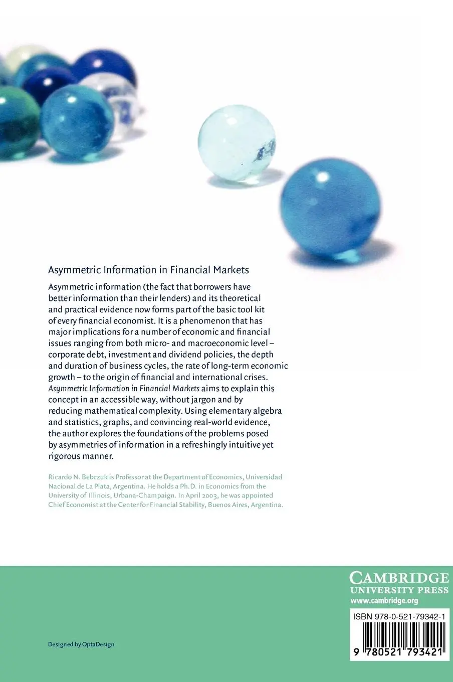 Rückseite: 9780521793421 | Asymmetric Information in Financial Markets | Ricardo Bebczuk | Buch