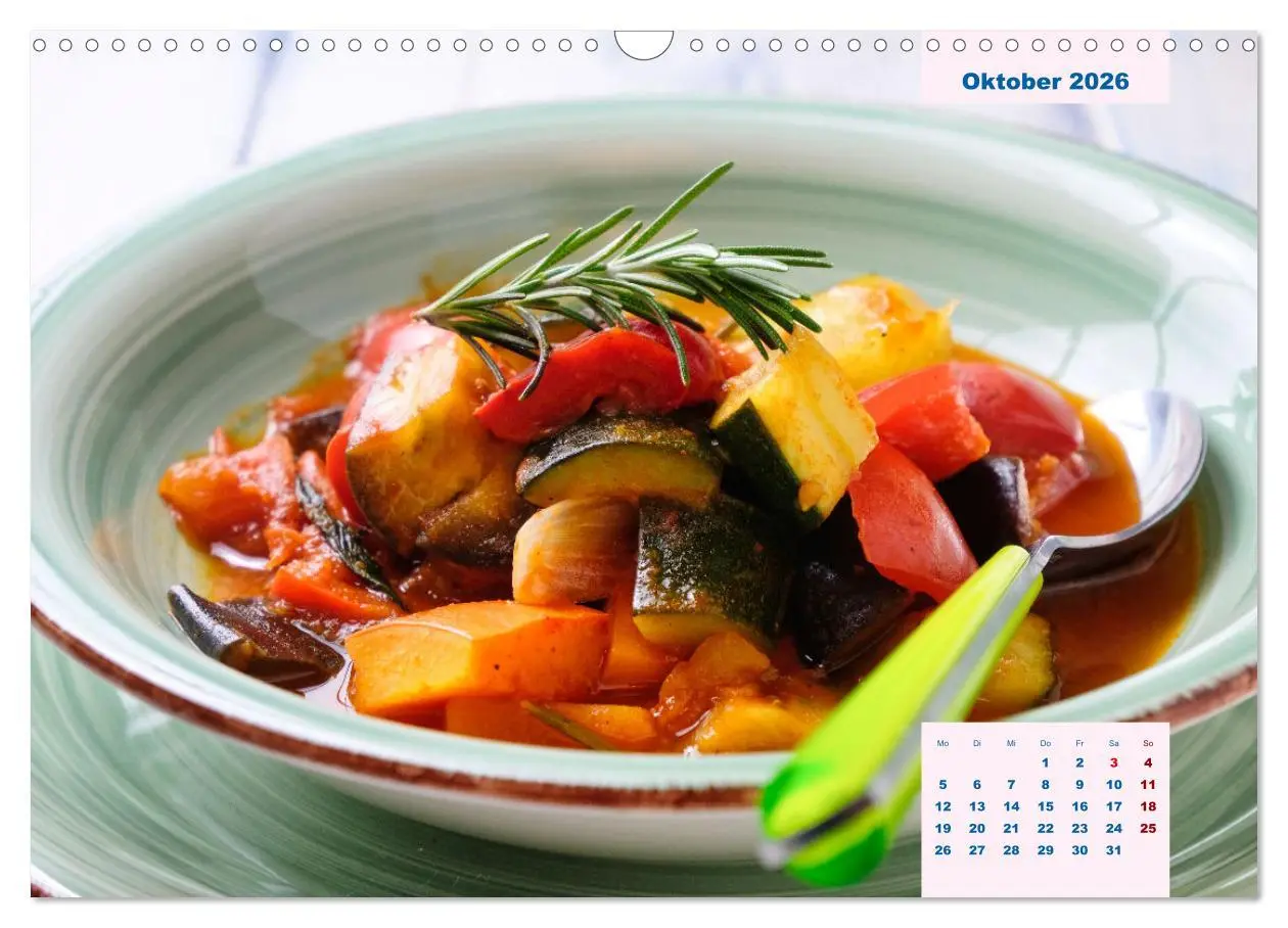 Bild: 9783457523421 | Küchenkalender Vegetarisch für Genießer 2026 (Wandkalender 2026 DIN...
