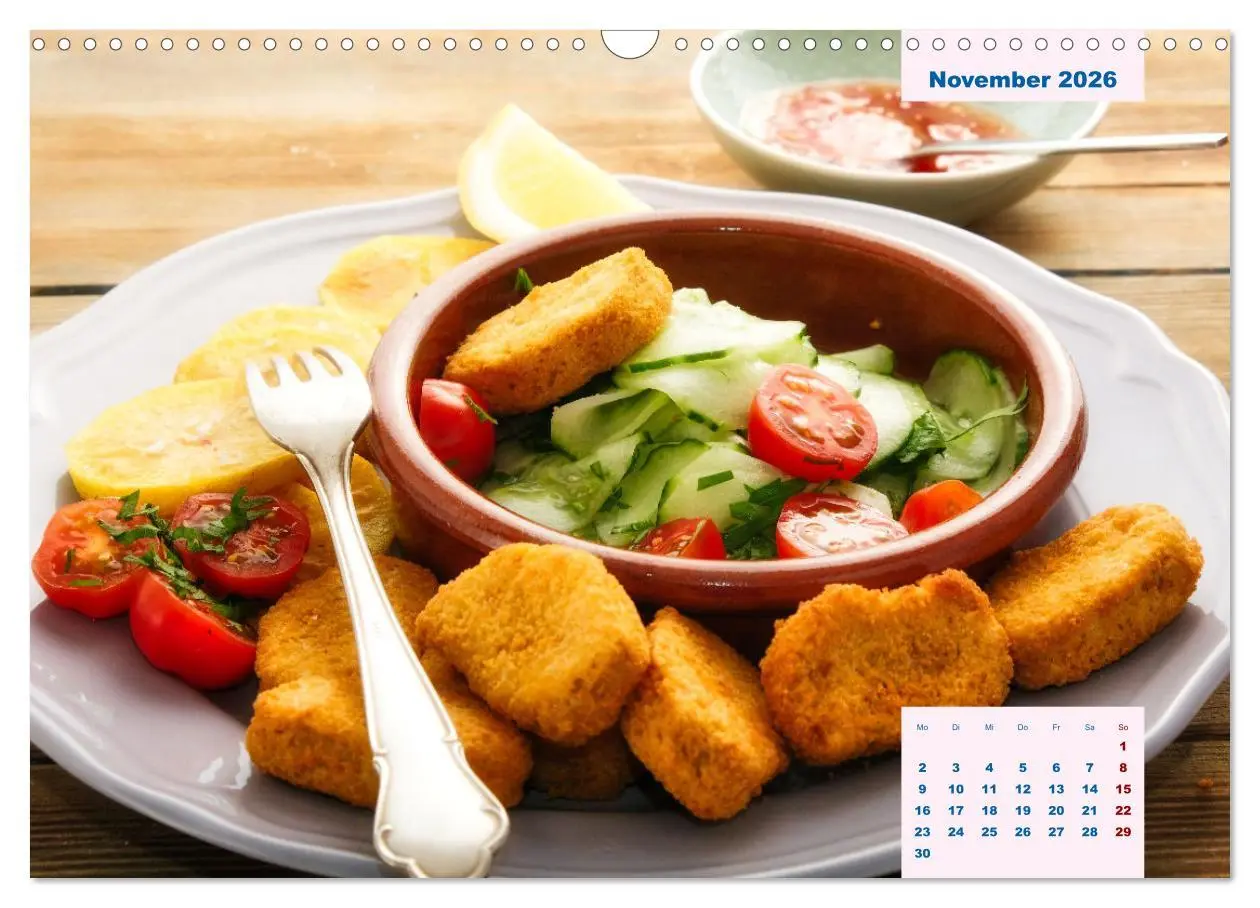 Bild: 9783457523421 | Küchenkalender Vegetarisch für Genießer 2026 (Wandkalender 2026 DIN...