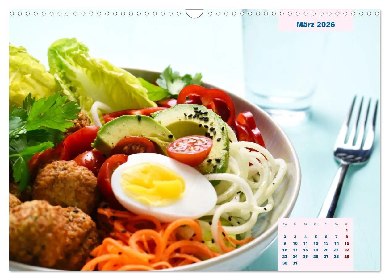 Bild: 9783457523421 | Küchenkalender Vegetarisch für Genießer 2026 (Wandkalender 2026 DIN...