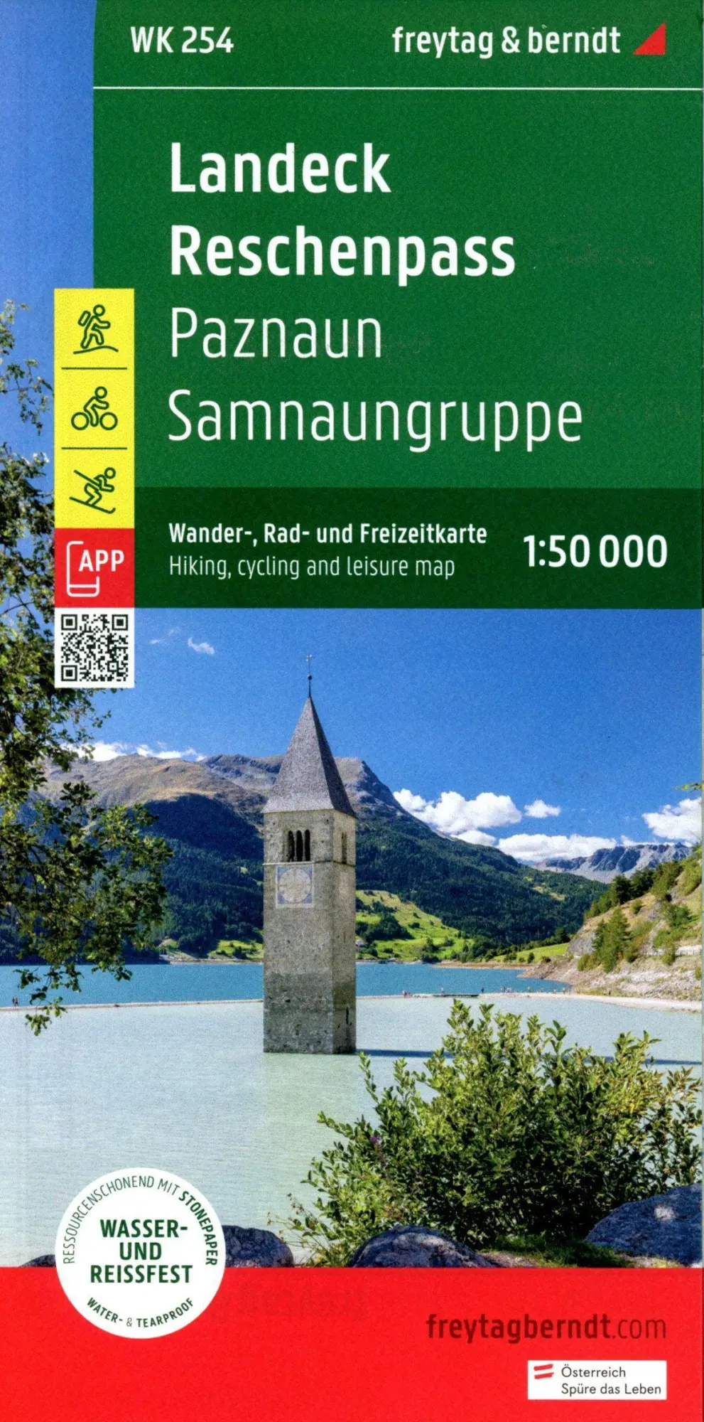 Bild: 9783707923421 | freytag &amp; berndt Wanderkarte WK 254 Landeck - Reschenpass, Paznaun...