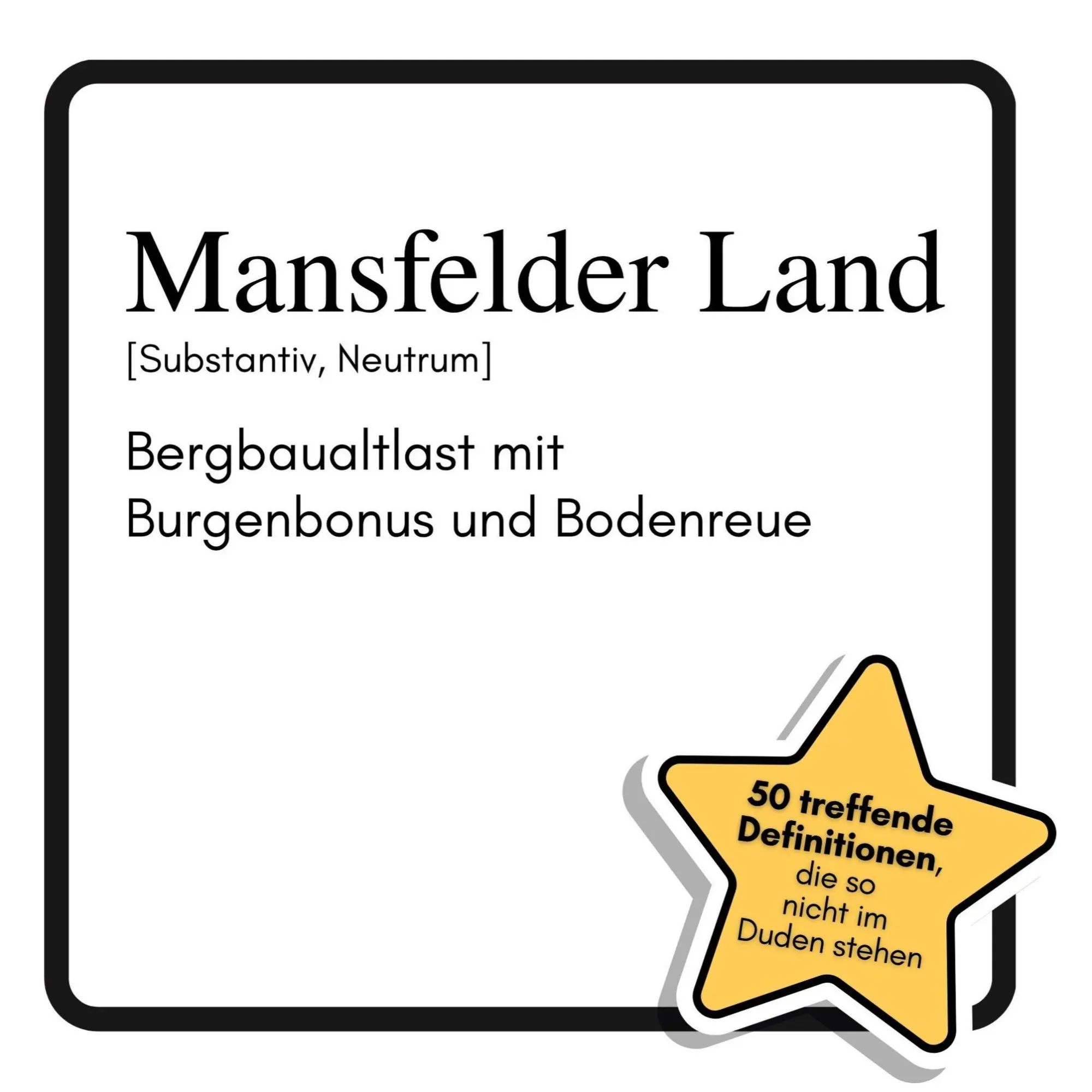 Cover: 9783695353521 | Mansfelder Land | Bergbaualtlast mit Burgenbonus und Bodenreue | Buch