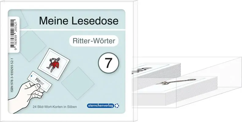Cover: 9783939293521 | Meine Lesedose 7 - Ritter-Wörter | 24 Bild-Wort-Karten in Silben.