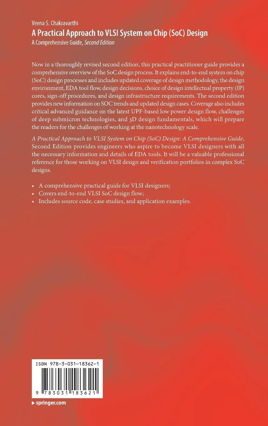 Rückseite: 9783031183621 | A Practical Approach to VLSI System on Chip (SoC) Design | Buch | 2022