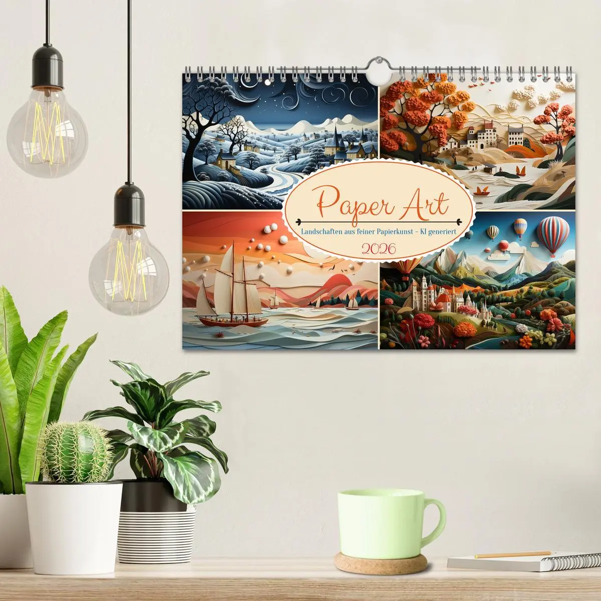 Bild: 9783457363621 | Paper Art (Wandkalender 2026 DIN A4 quer), CALVENDO Monatskalender