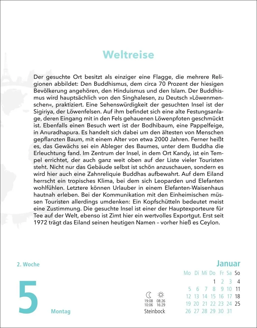 Bild: 9783756413621 | Stefan Heine Gehirnjogging Tagesabreißkalender2026 | Stefan Heine