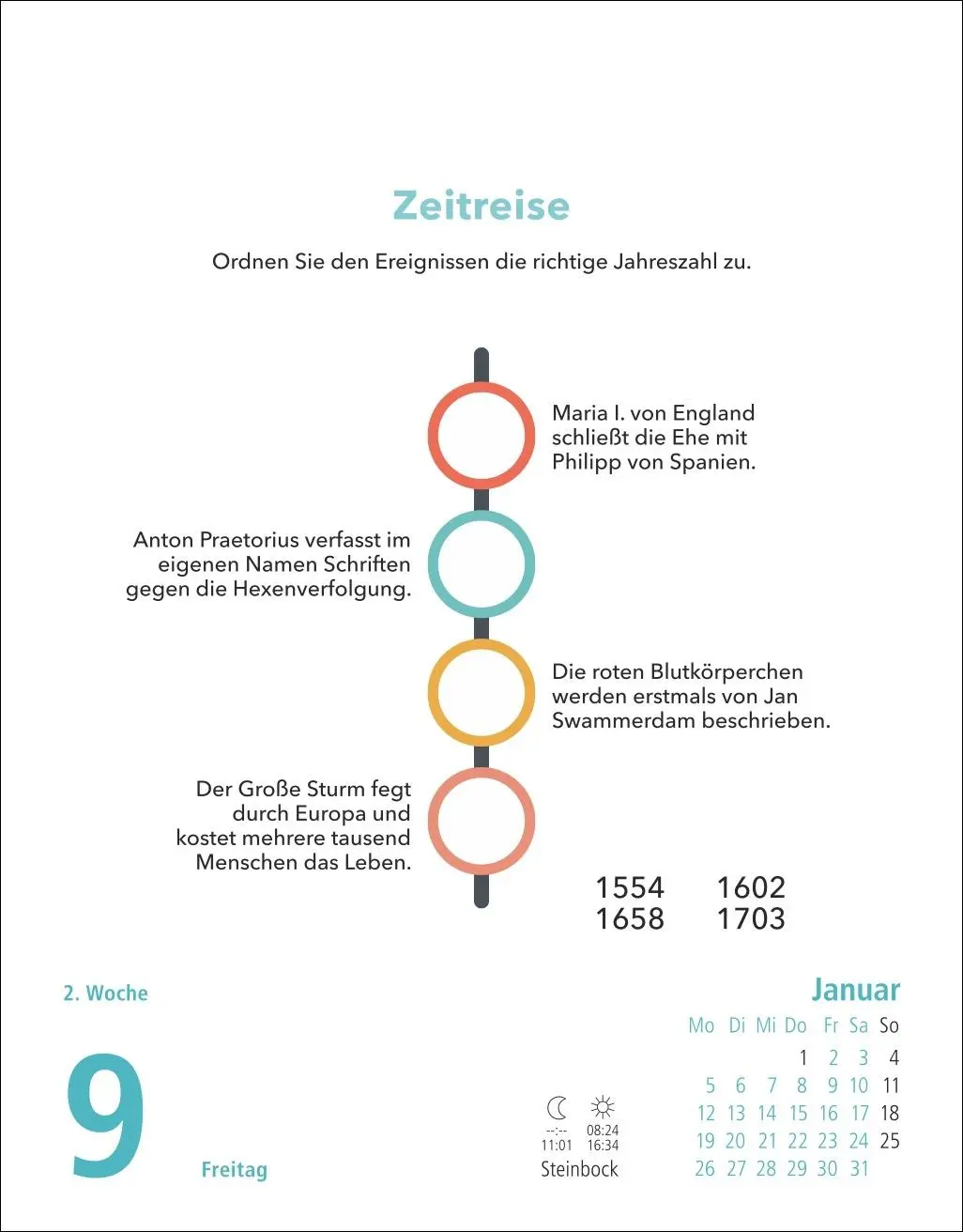 Bild: 9783756413621 | Stefan Heine Gehirnjogging Tagesabreißkalender2026 | Stefan Heine
