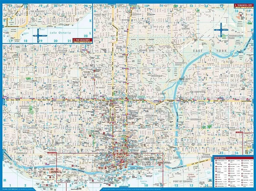 Bild: 9783866093621 | Toronto 1 : 17 500. City Centre Map | (Land-)Karte | Borch Maps | 2 S.