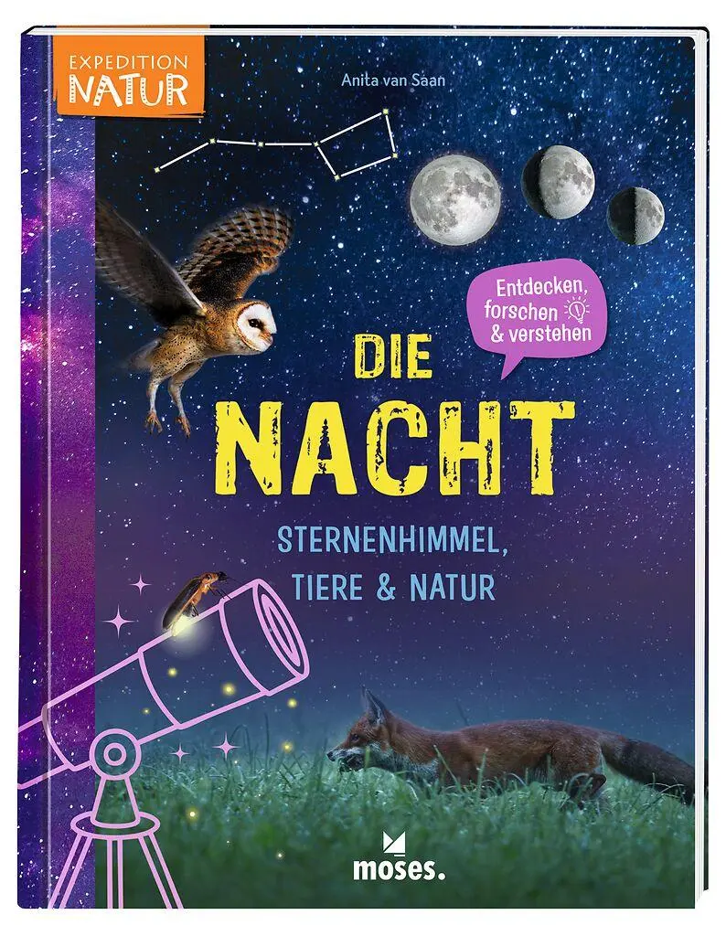 Cover: 9783964553621 | Die Nacht - Sternenhimmel, Tiere &amp; Natur | Anita van Saan | Buch