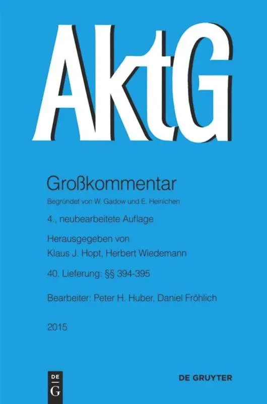 §§ 394-395 (Großkommentare der Praxis)