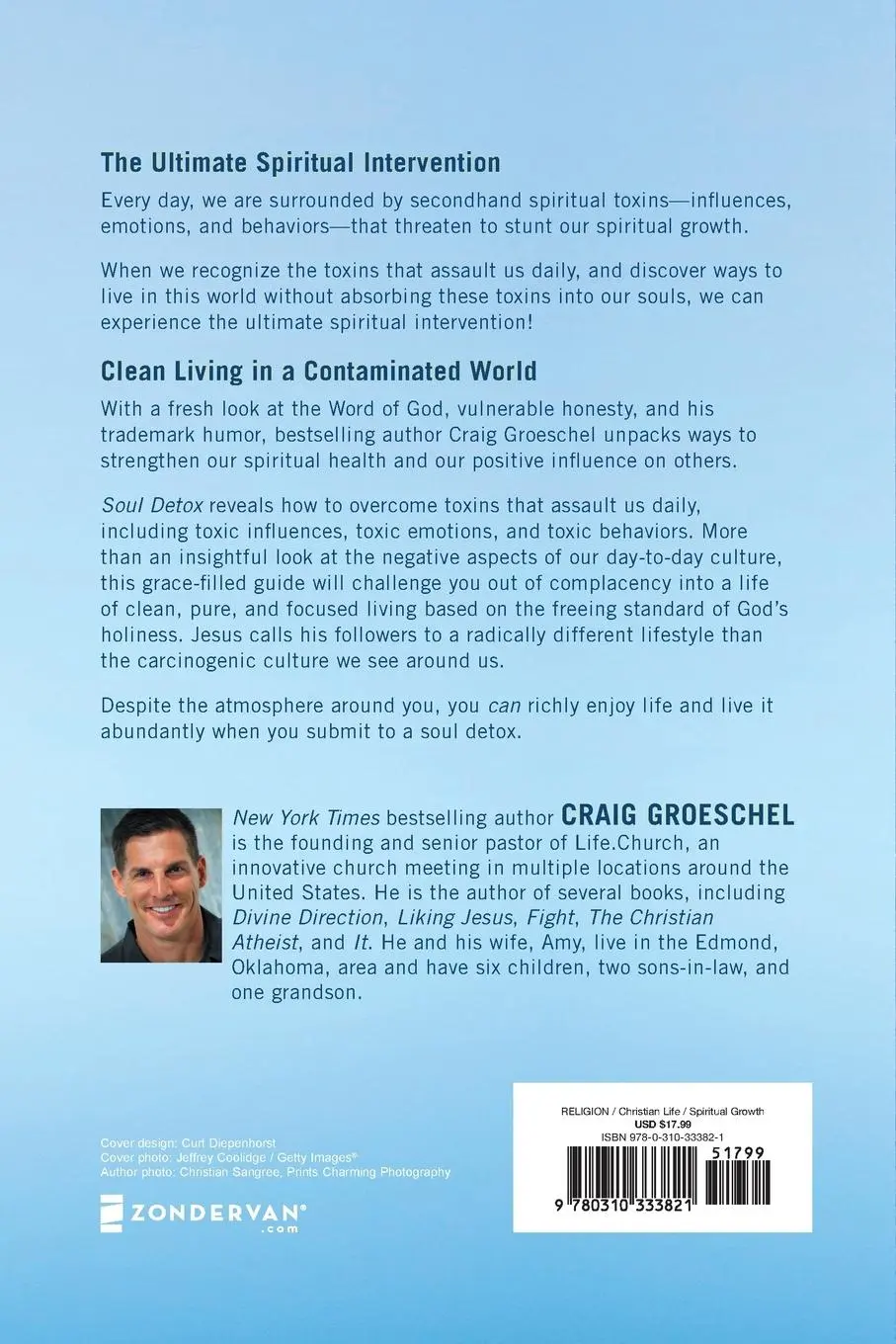 Rückseite: 9780310333821 | Soul Detox | Clean Living in a Contaminated World | Craig Groeschel