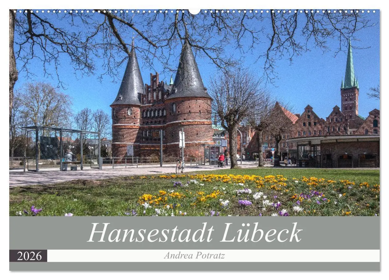 Cover: 9783457273821 | Hansestadt Lübeck (Wandkalender 2026 DIN A2 quer), CALVENDO...