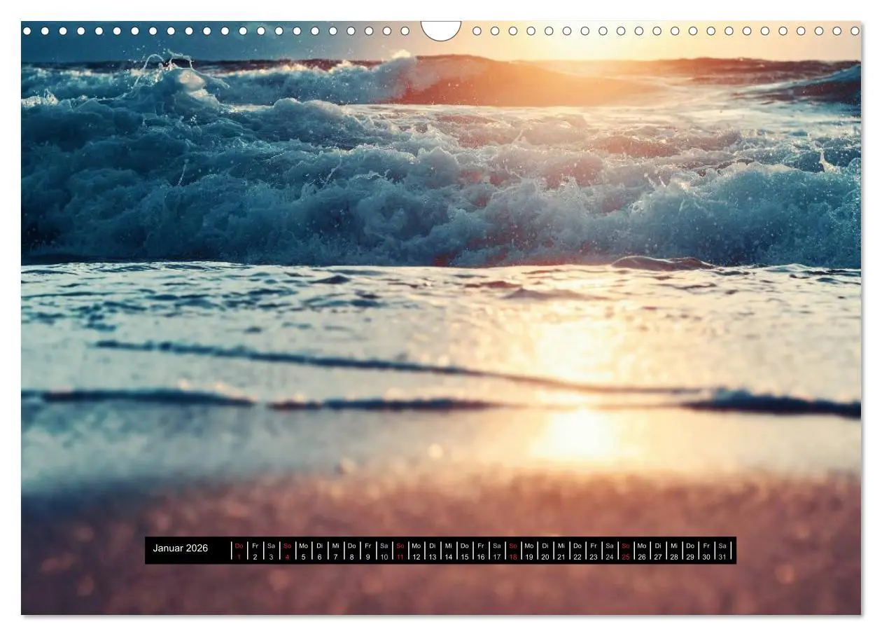 Bild: 9783457963821 | Abendlicht über der Nordsee (Wandkalender 2026 DIN A3 quer),...