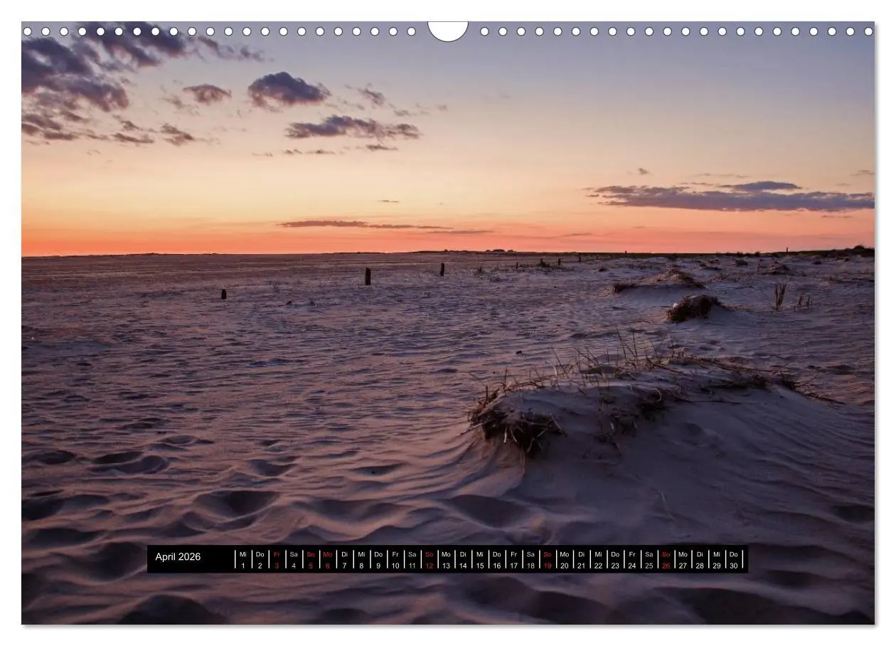Bild: 9783457963821 | Abendlicht über der Nordsee (Wandkalender 2026 DIN A3 quer),...
