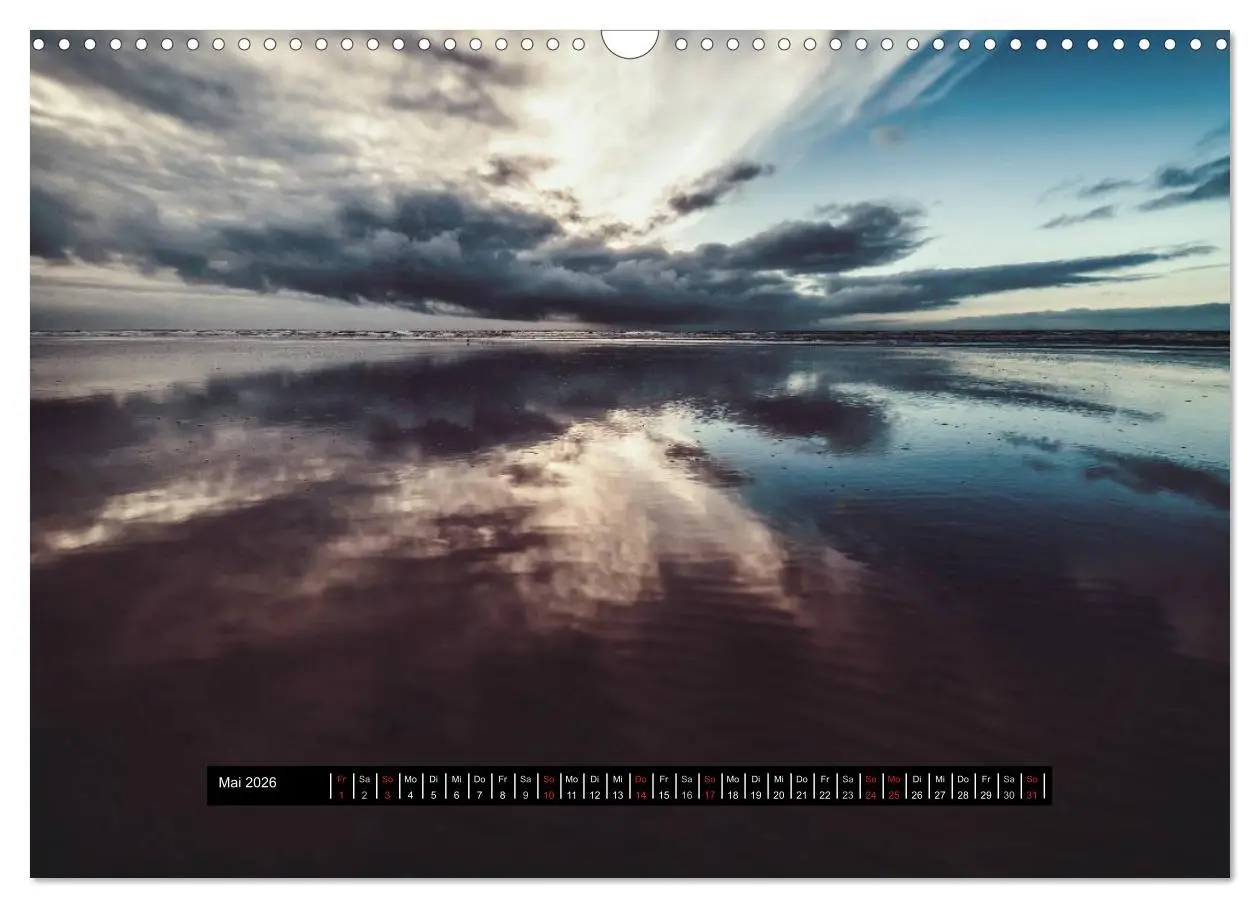 Bild: 9783457963821 | Abendlicht über der Nordsee (Wandkalender 2026 DIN A3 quer),...