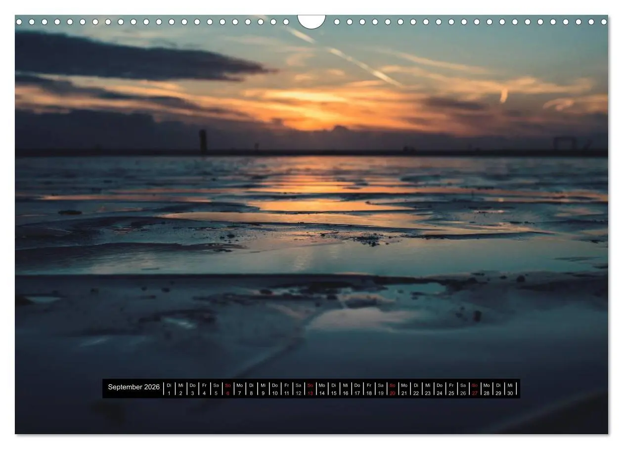 Bild: 9783457963821 | Abendlicht über der Nordsee (Wandkalender 2026 DIN A3 quer),...