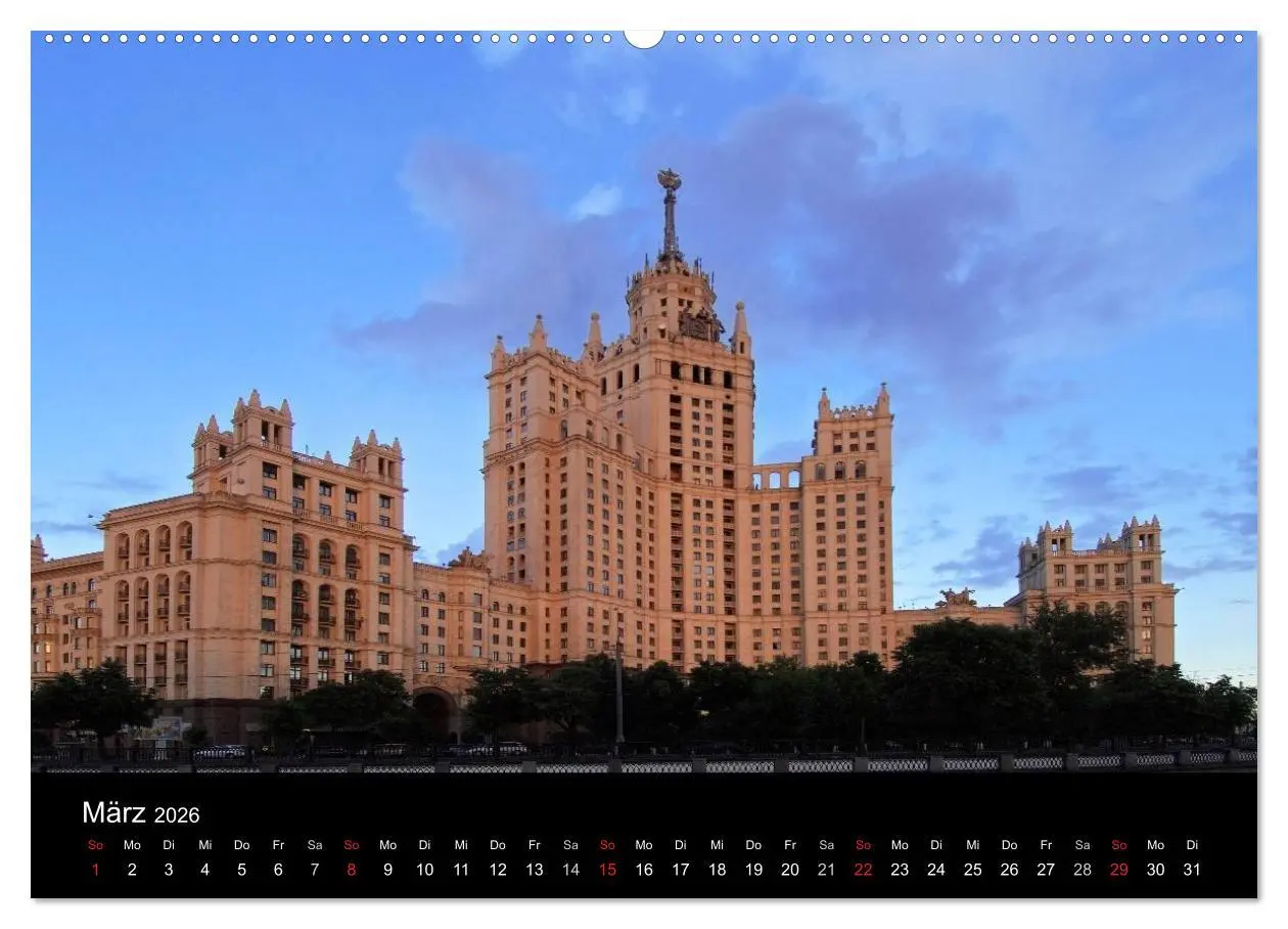 Bild: 9783516123821 | Moskau (Wandkalender 2026 DIN A2 quer), CALVENDO Monatskalender | 2026