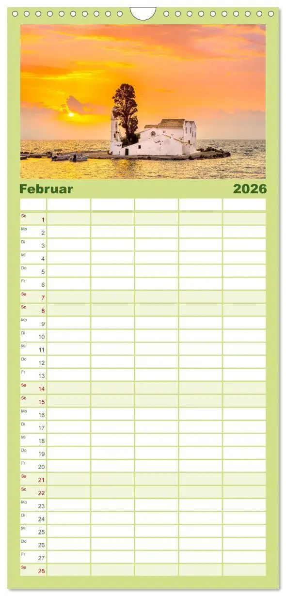 Bild: 9783516503821 | Familienplaner 2026 - Korfu - Die paradiesische Insel im...