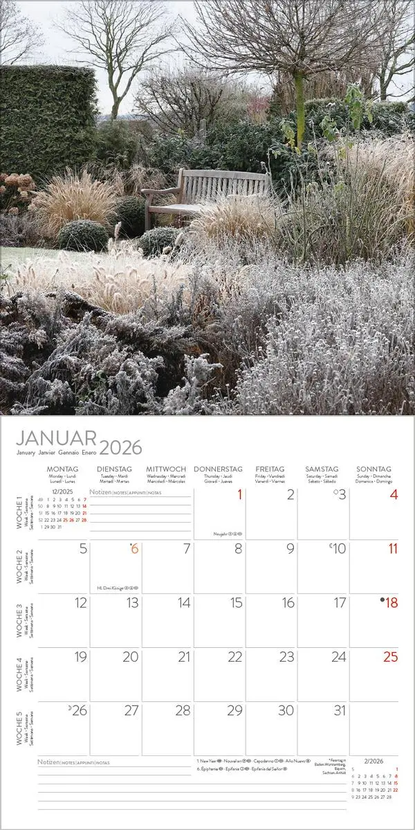 Bild: 9783731883821 | Gartenträume 2026 | Verlag Korsch | Kalender | 13 S. | Deutsch | 2026