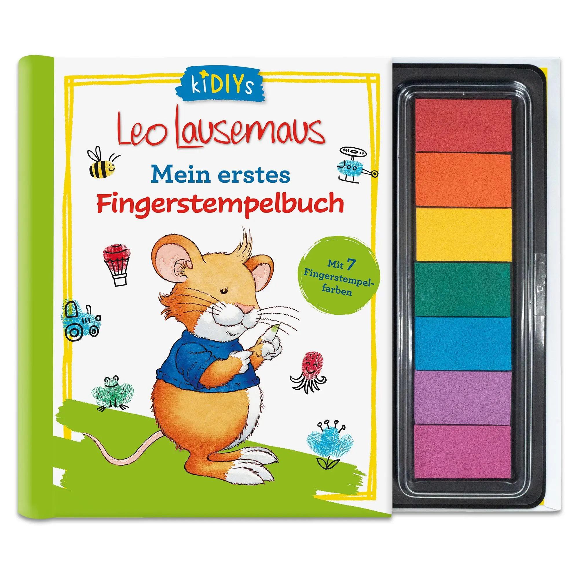 Cover: 9783963473821 | Leo Lausemaus - Mein erstes Fingerstempelbuch Mit 7...