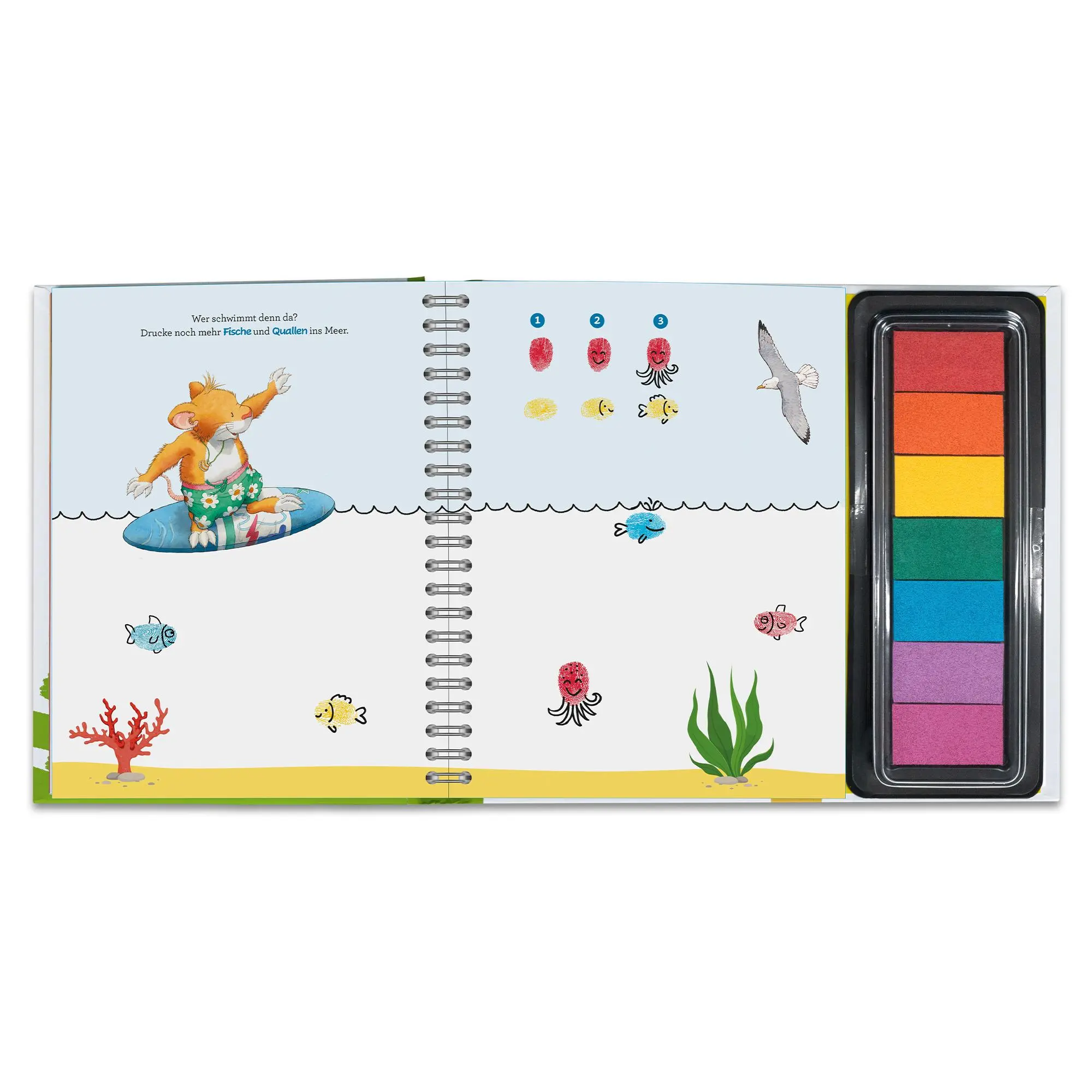 Bild: 9783963473821 | Leo Lausemaus - Mein erstes Fingerstempelbuch Mit 7...