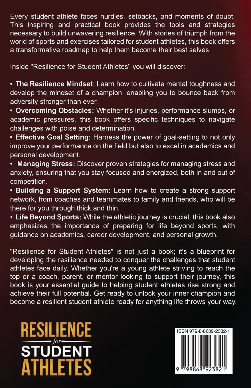 Rückseite: 9798868923821 | Resilience for Student Athletes | S. R. Dubrish | Taschenbuch | 2023
