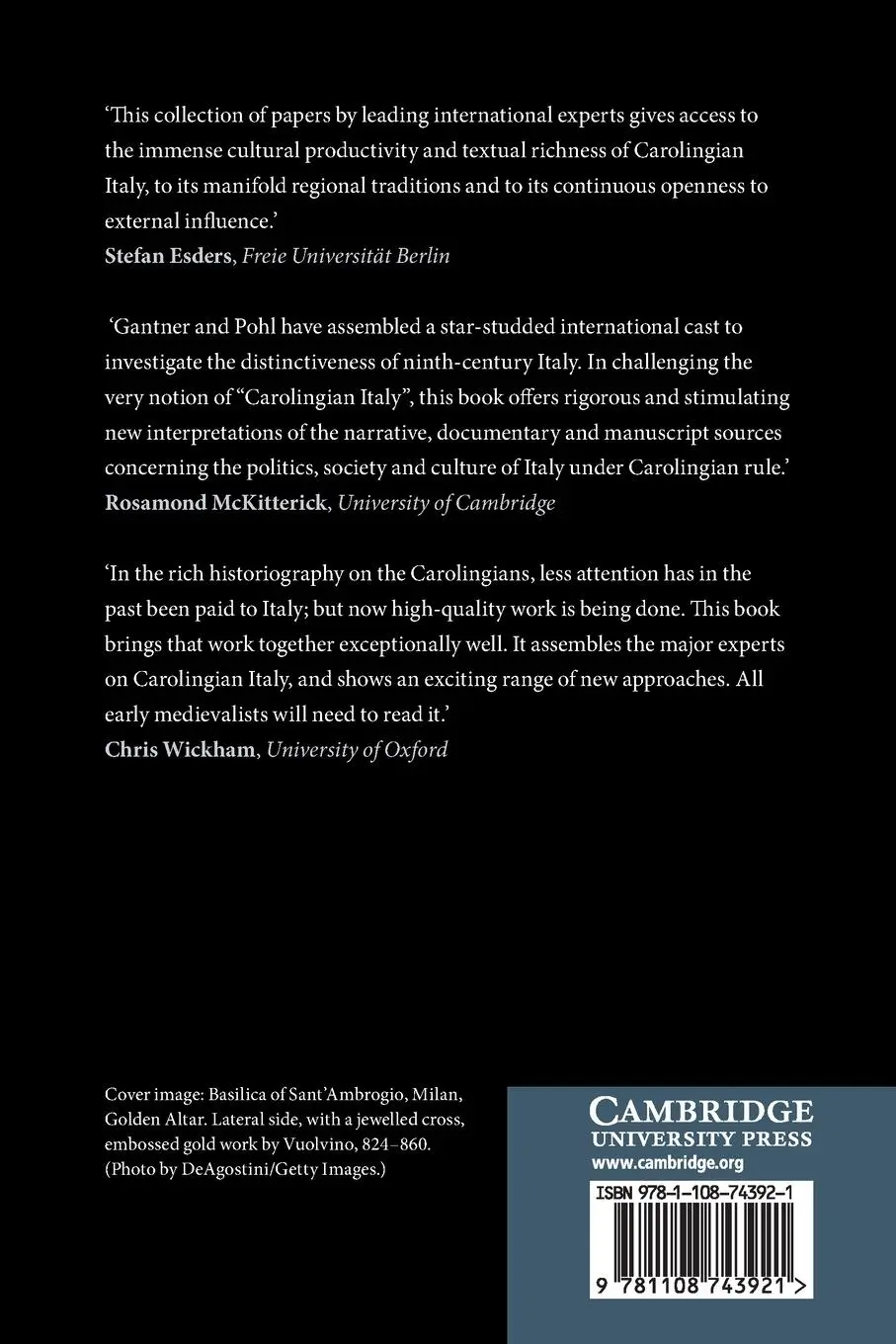Rückseite: 9781108743921 | After Charlemagne | Carolingian Italy and its Rulers | Gantner (u. a.)