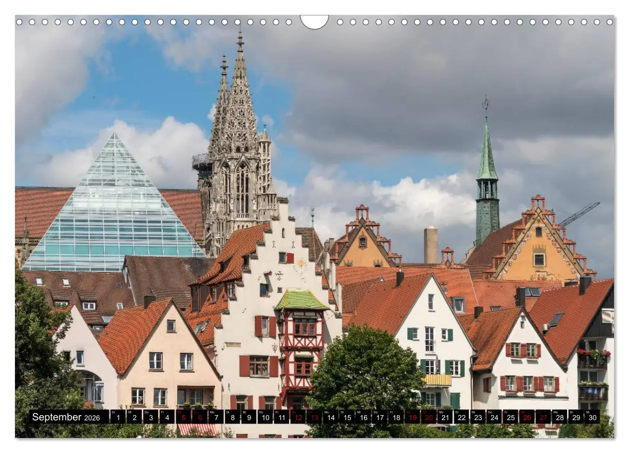 Bild: 9783457883921 | Ulm (Wandkalender 2026 DIN A3 quer), CALVENDO Monatskalender | Deutsch
