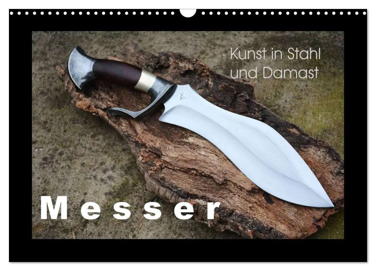 Cover: 9783457953921 | Kunst in Stahl und Damast - M e s s e r (Wandkalender 2026 DIN A3...