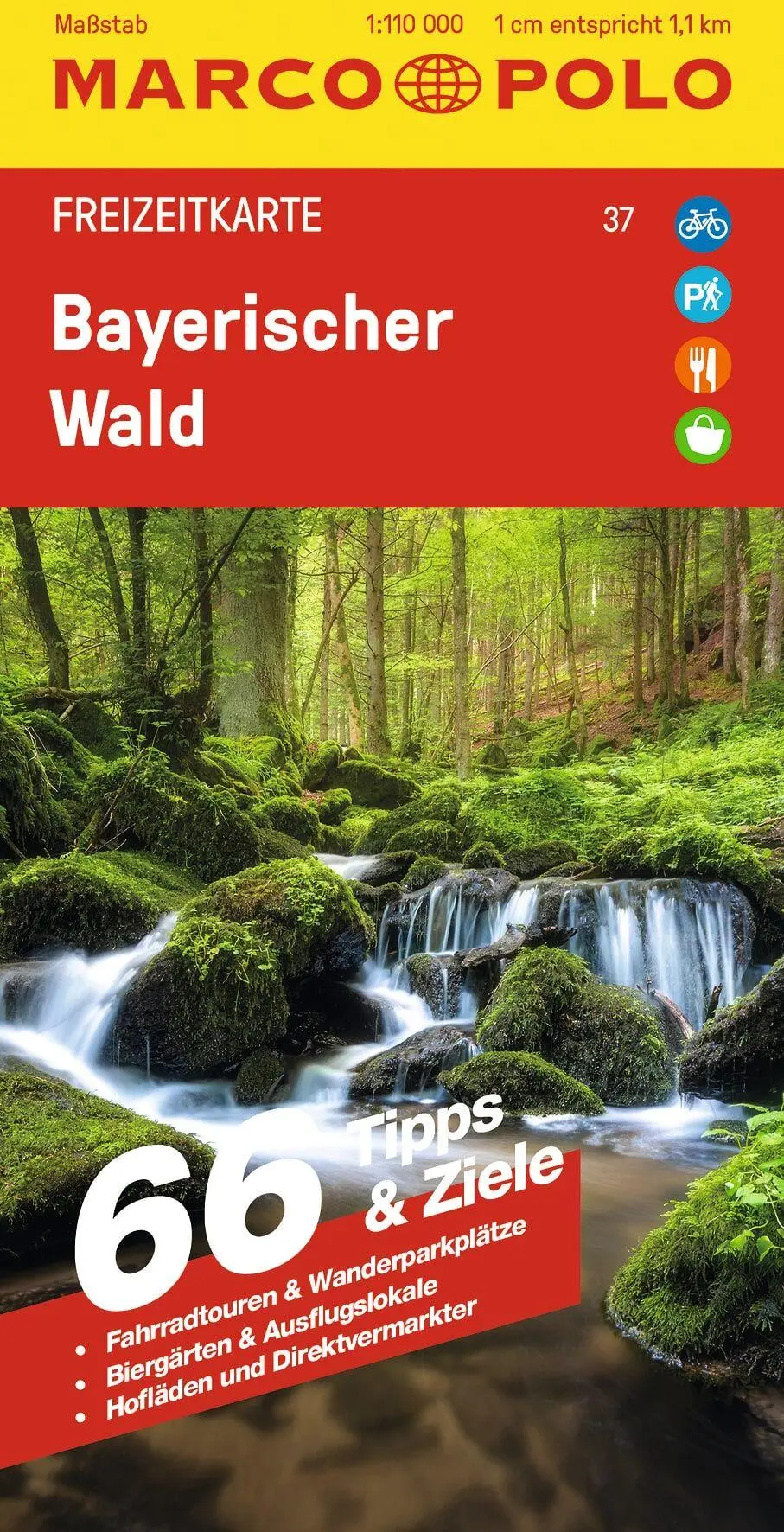 Cover: 9783829743921 | MARCO POLO Freizeitkarte 37 Bayerischer Wald 1:110.000 | (Land-)Karte