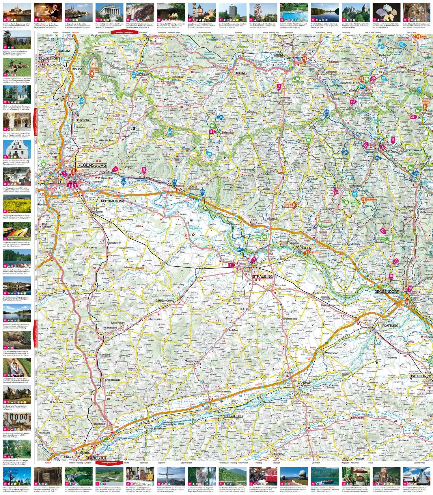 Bild: 9783829743921 | MARCO POLO Freizeitkarte 37 Bayerischer Wald 1:110.000 | (Land-)Karte