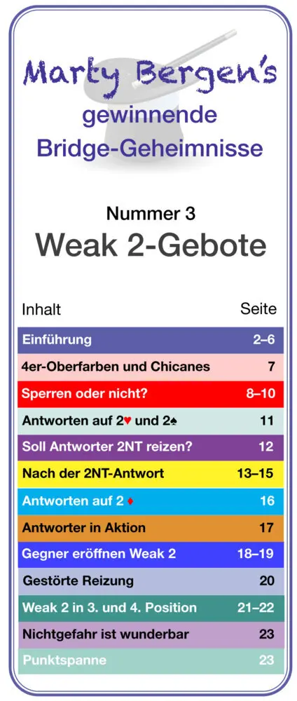 Cover: 9783981353921 | Weak 2-Gebote | Marty Bergen | Broschüre | Deutsch | 2013