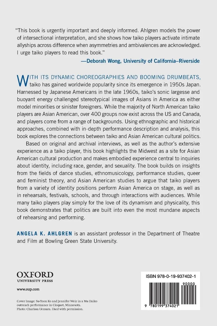 Rückseite: 9780199374021 | Drumming Asian America | Taiko, Performance, and Cultural Politics