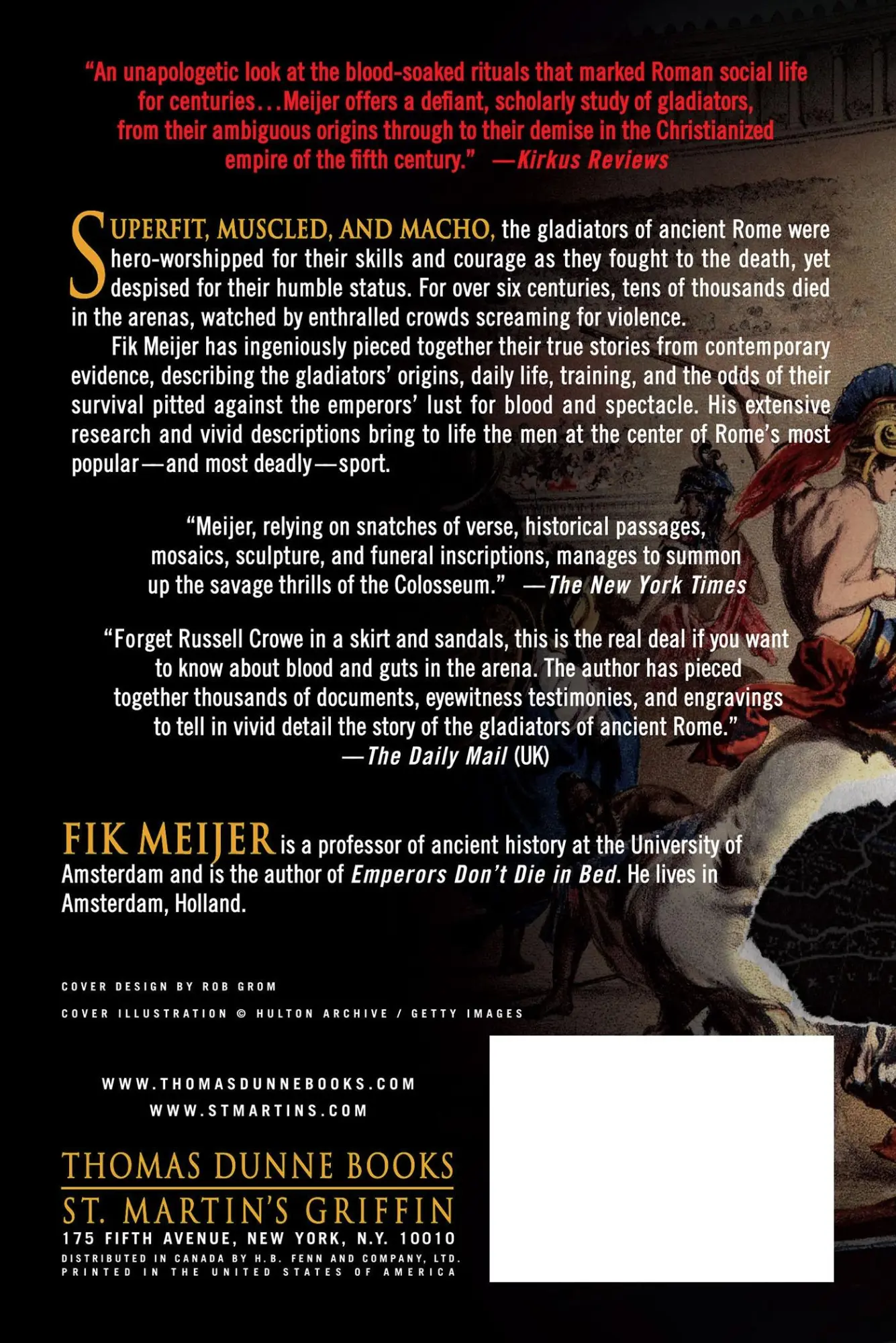 Rückseite: 9780312364021 | The Gladiators | History's Most Deadly Sport | Fik Meijer | Buch