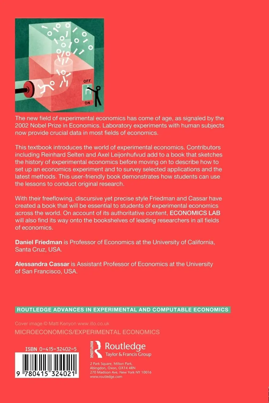 Rückseite: 9780415324021 | Economics Lab | An Intensive Course in Experimental Economics | Buch