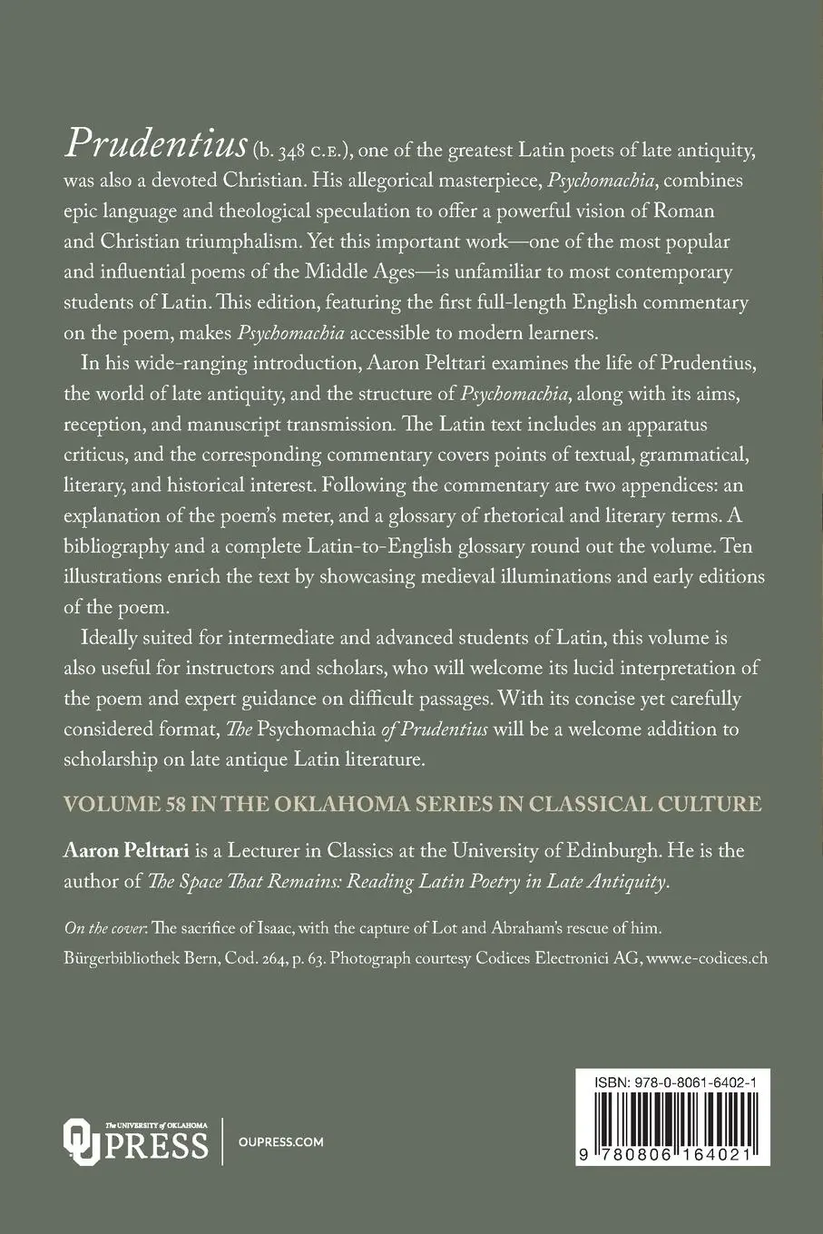 Rückseite: 9780806164021 | The Psychomachia of Prudentius | Text, Commentary, and Glossary | Buch