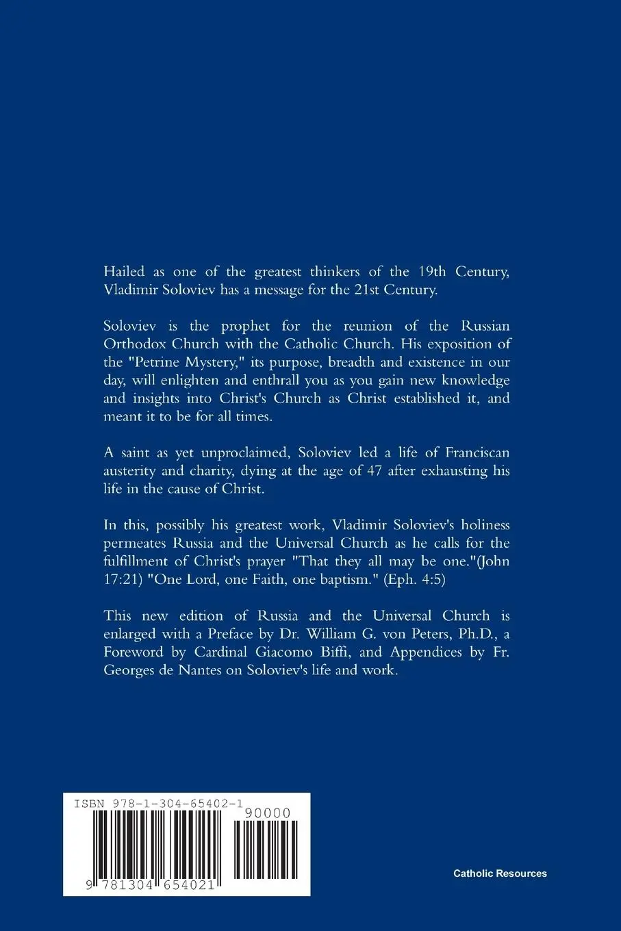 Rückseite: 9781304654021 | Russia and the Universal Church | William von Peters (u. a.) | Buch