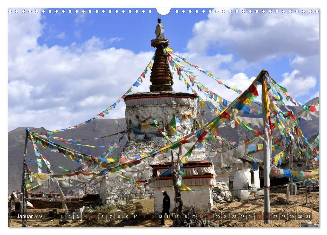 Bild: 9783435374021 | Stupas - Buddhistische Sakralbauten 2025 (Wandkalender 2025 DIN A3...